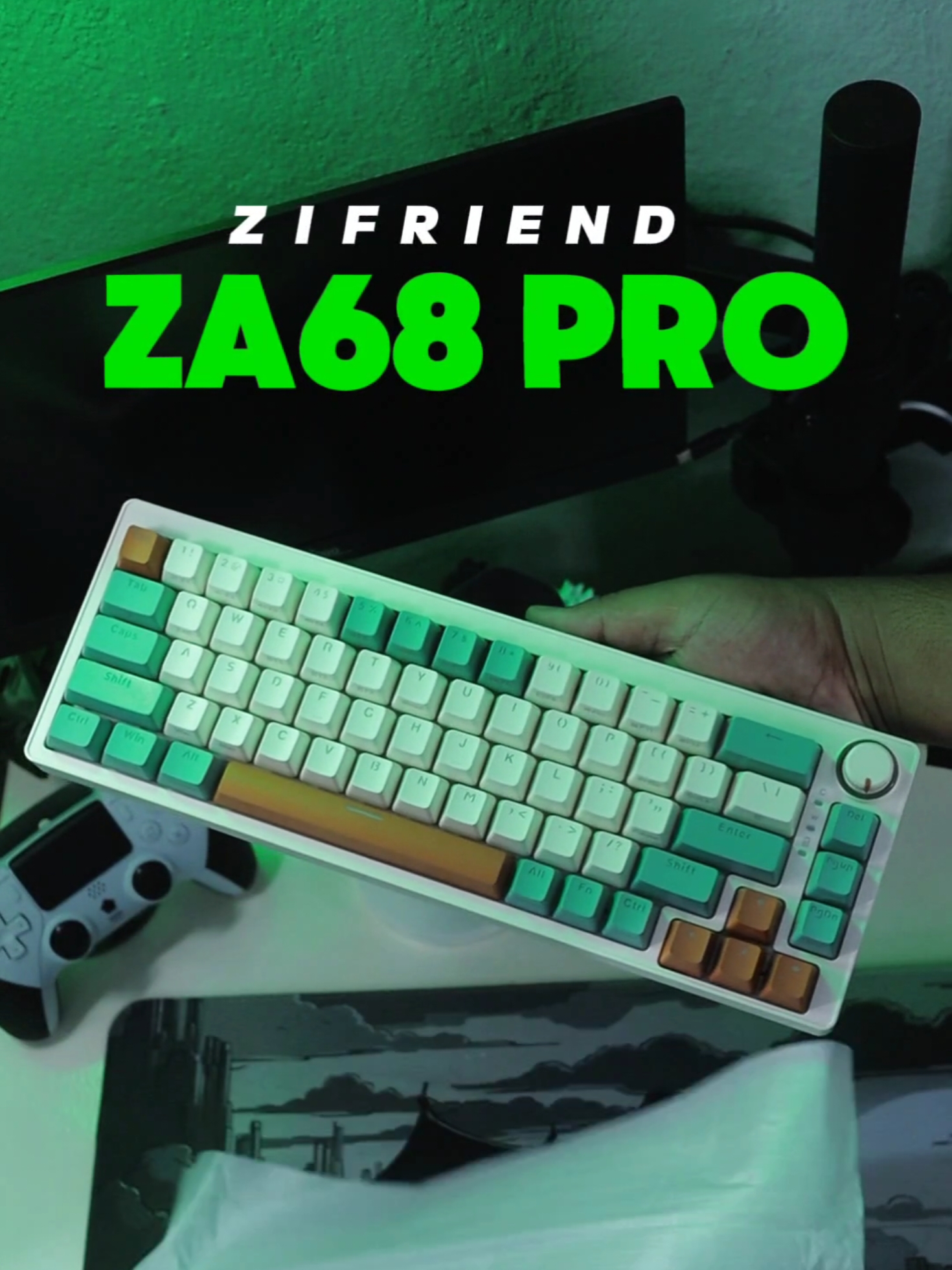 ZIFRIEND ZA68 PRO Mechanical Keyboard. #mechanicalkeyboard #keyboard #zifriend #zifriendkeyboard #gamingkeyboard #keyboardasmr #tech #techtok #setup #setupgaming #setupgamer #gaming #GamingSetup #desktop #fyp #fypシ゚viral #fypage #fyppppppppppppppppppppppp 