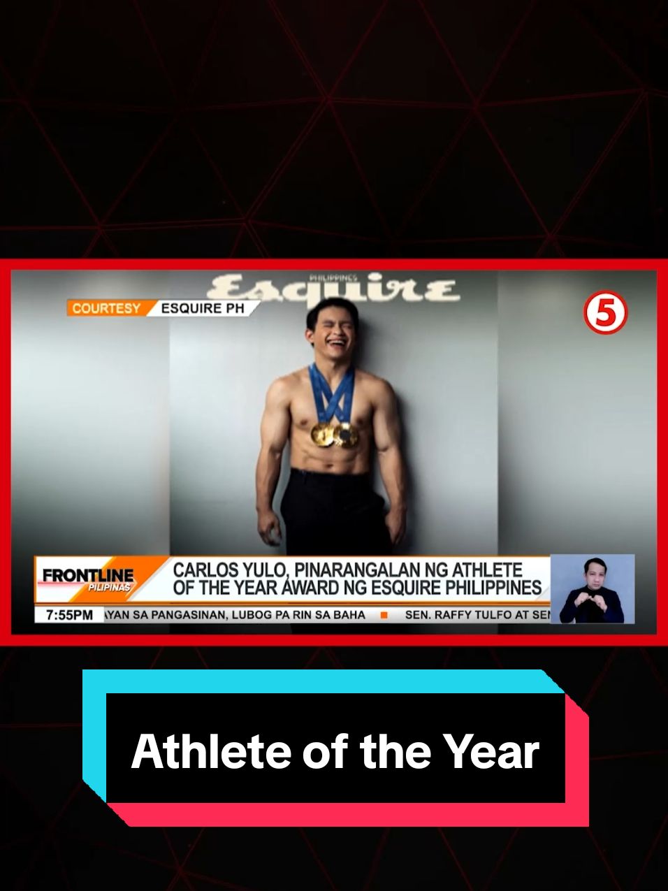 Pinarangalan bilang Athlete of the Year ang double Olympic gold medalist na si #CarlosYulo ng isang sikat na magazine. #News5 #FrontlinePilipinas #NewsPH #SportsNewsPH 