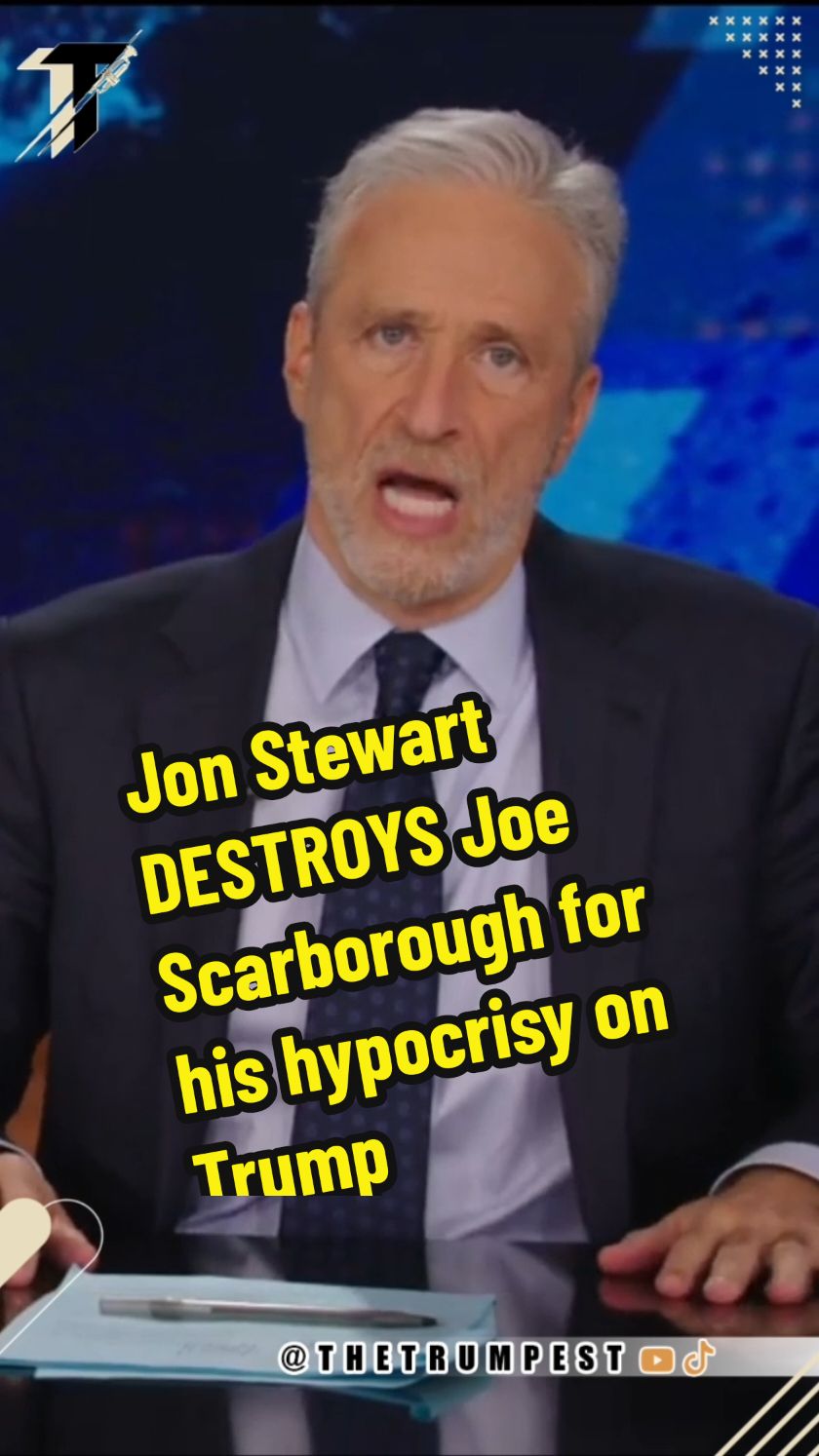 Jon Stewart DESTROYS Joe Scarborough for his hypocrisy on Trump. #fyp #trending #explore #conservative #republicans #viralvideo #trend #fypage #fypシ゚viral #new #viral #fypシ 