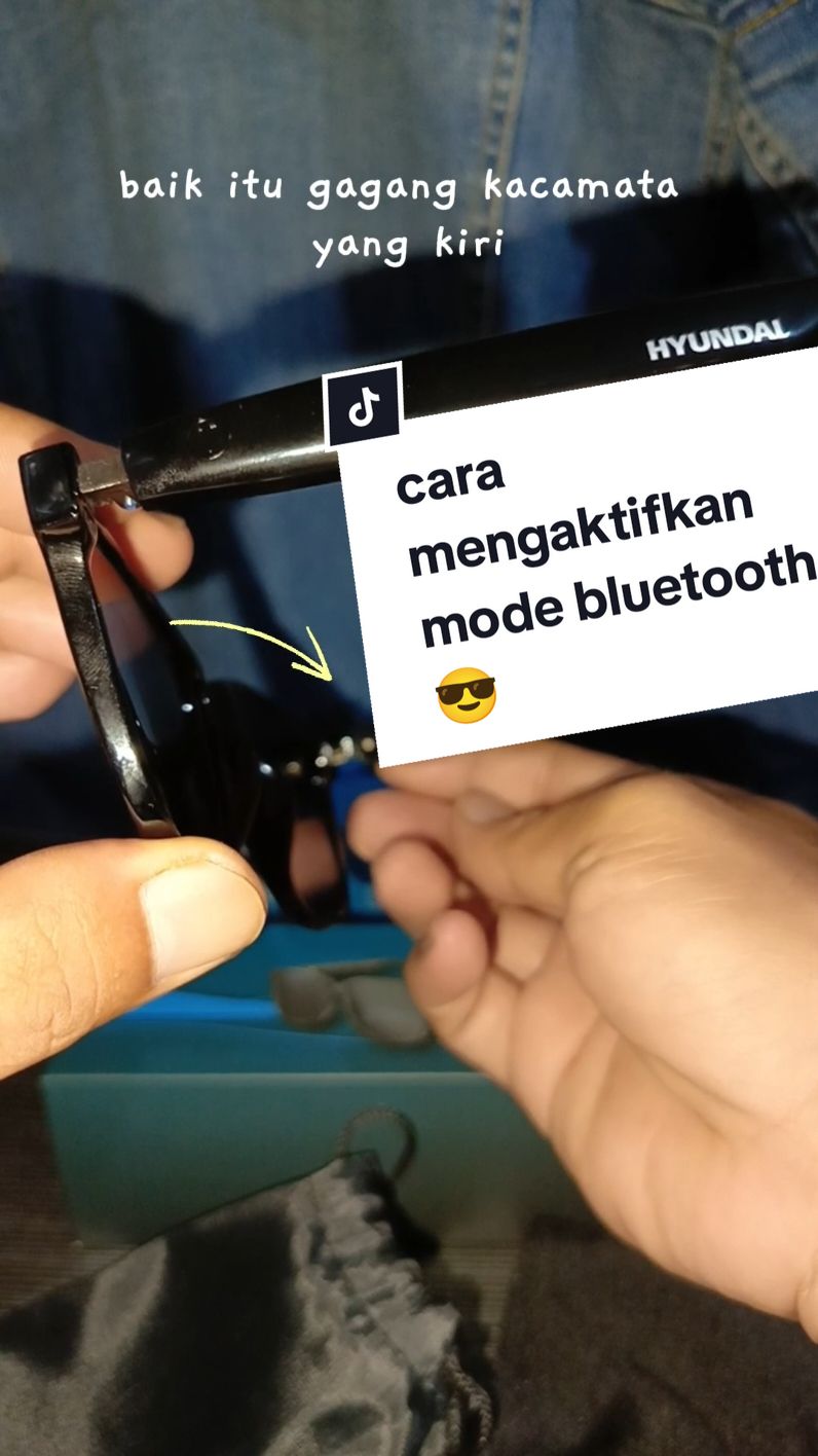 Cara Mengaktifkan Mode Bluetooth True Wireless Glasses Hyundai HY-C8  #KacamataGaul2024  #HyundaiHYC8 #TrueWirelessGlasses  #GebyarBelanjaNovember  #CuanTanpaBatas  #WIBGajian  #PromoGuncang1212 