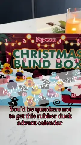 You would be quackers not to get this rubber duck Christmas advent calendar #adventcalendar #christmas #rubberducks #rubberducky #ducks #christmas2024 #BlackFridayDeals #tiktokmademebuyit #spotlight #CapCut 