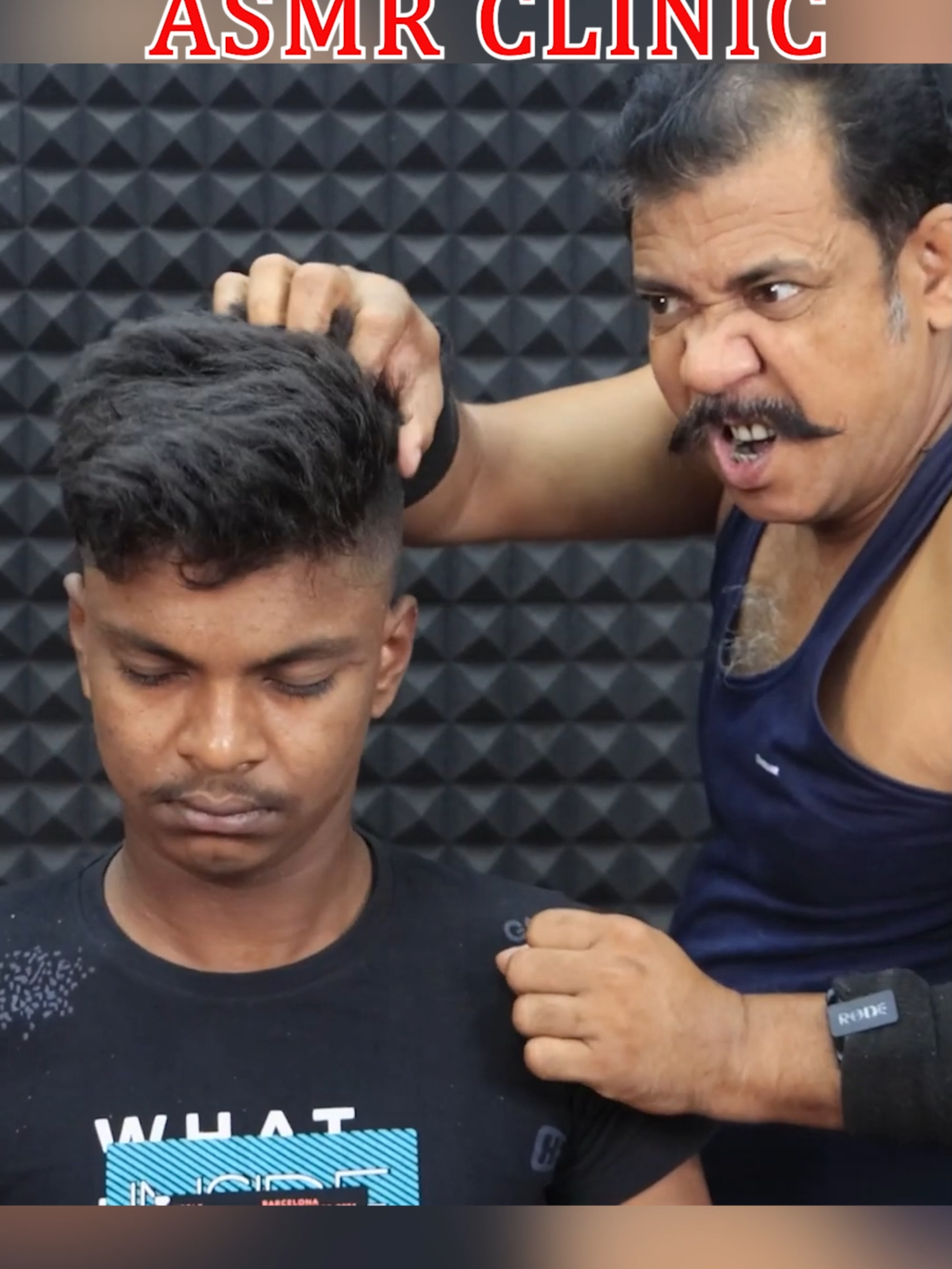 Hair Cracking and Head Massage by Master Asim #asmrclinic #clinicoriginal #asmrclinicplus #indianmassage