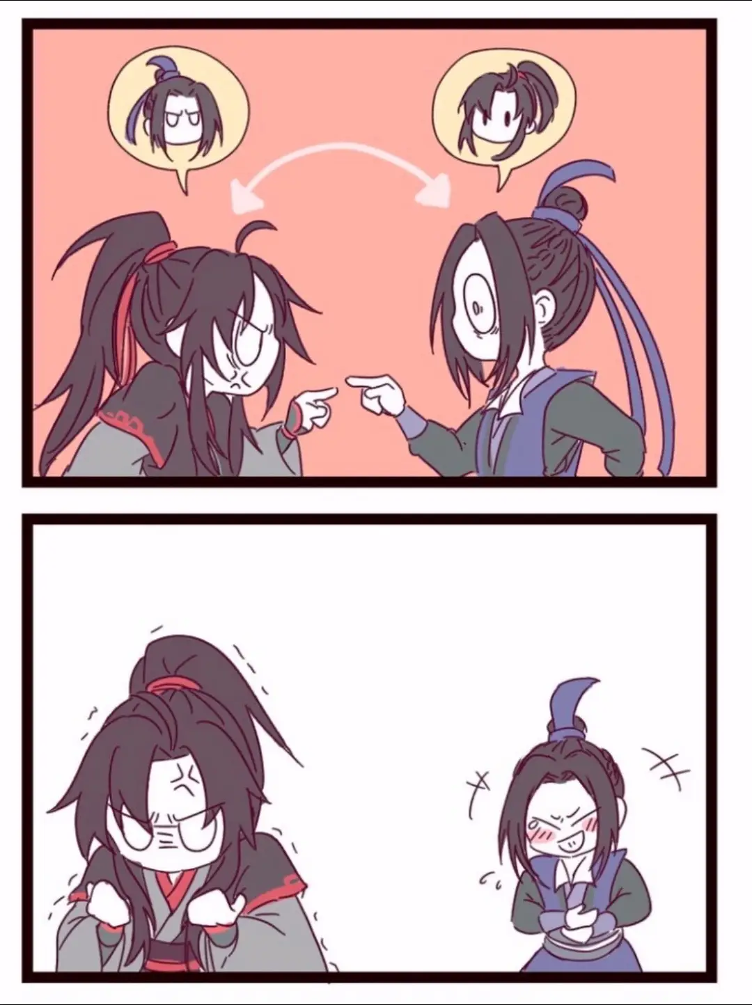 不是 你倆的性格怎麼就差這麼多呢？🤣🫶🏻💖#魔道祖師 #魏無羨 #墨香麻麻萬歲 #流量動起來ಥ_ಥ #江橙 #q版 @⸝⸝ 𝕪𝕦𝕖. ᥫᩣ 