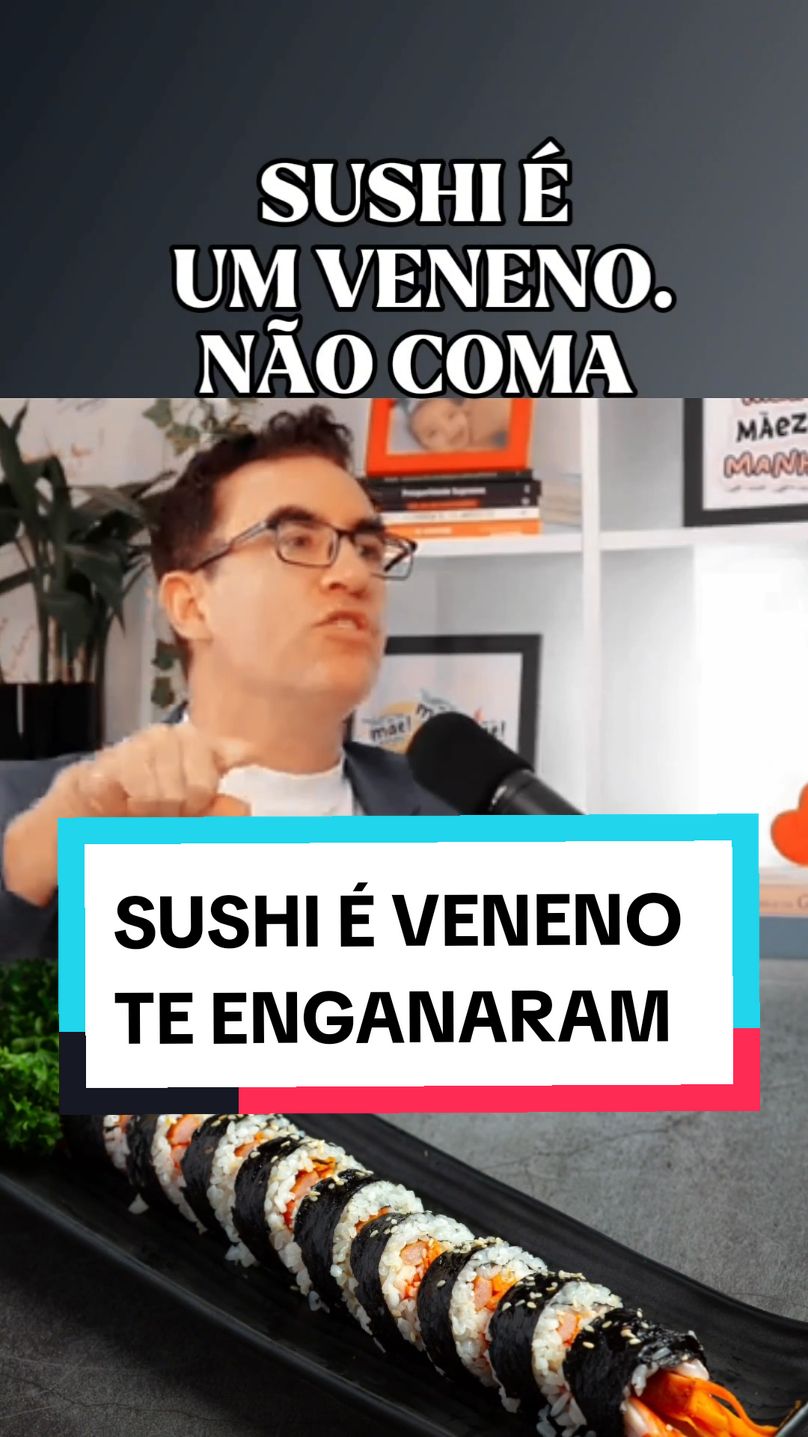 QUAL A SUA OPINIÃO ? COMENTE  TIAGO ROCHA BIÓLOGO E CIENTISTA  #sushi #peixecru #peixe #japones #comidajaponesa #alimentos #culinariajaponesa #saude #bemestar 