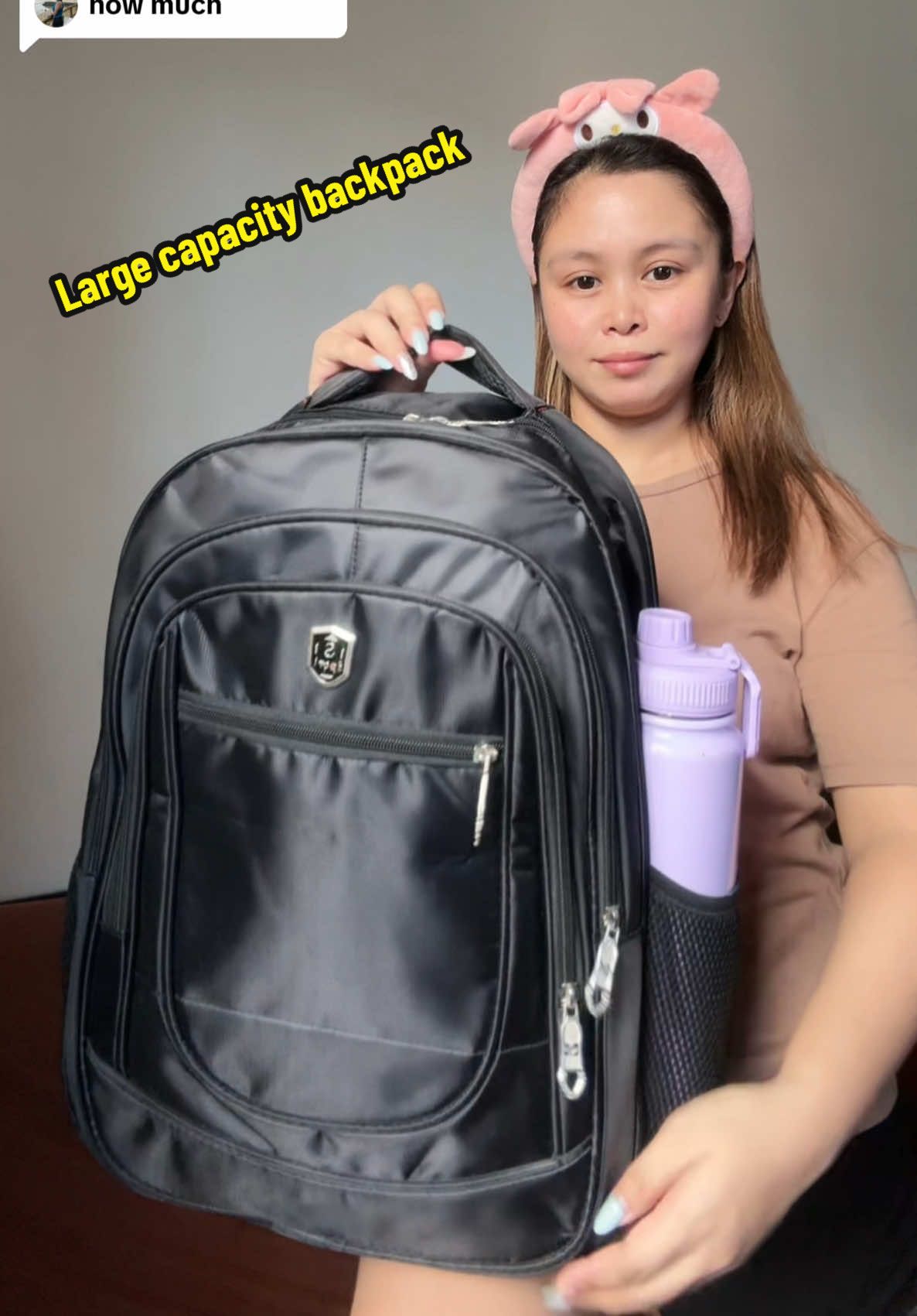 Replying to @Daniemae 143🥰🥰🥰 Mi nasa yellow basket na po ang price Bandang taas ng name ko #backpack 