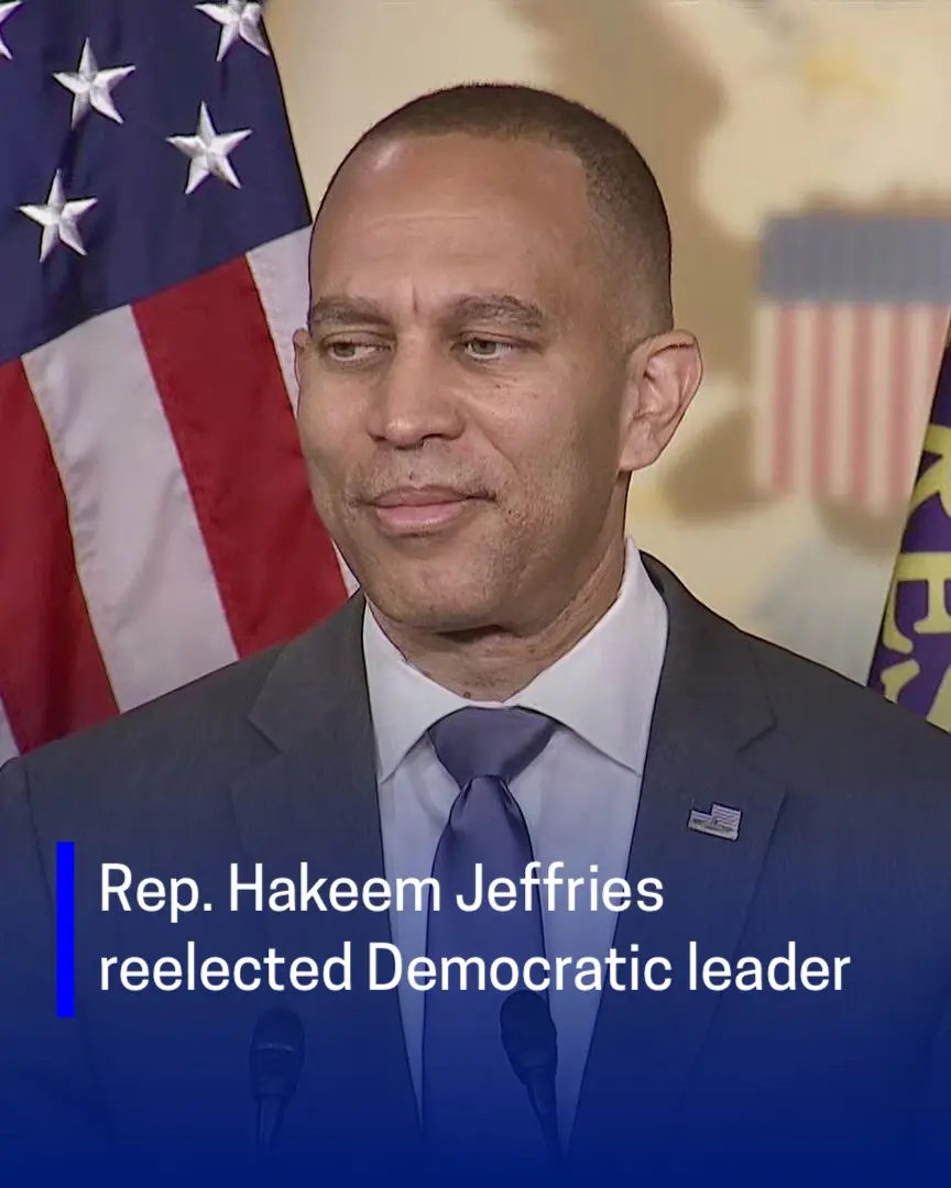 Rep. Hakeem Jeffries (D-NY) was reelected on Tuesday as House Democratic leader for the 119th Congress despite his party failing to recapture the majority earlier this month.   The 54-year-old Brooklyn lawmaker, who has represented New York’s 8th District since 2013, ran unopposed for the top position.   Rep. Katherine Clark (D-MA) was reelected as Democratic whip, Rep. Pete Aguilar (D-CA) was kept on as caucus chair and Rep. Ted Lieu (D-CA) was reelected vice chair.   All four lawmakers took over Democratic leadership at the beginning of the 118th Congress as former Speaker Nancy Pelosi (D-CA), Rep. Steny Hoyer (D-MD) and Jim Clyburn (D-SC) stepped aside after nearly two decades at the helm.   Rep. Joe Neguse (D-CO) was also elected as assistant Democratic leader, adding the 40-year-old to the leadership team.   While Republicans maintained control of the chamber, they will have a very slim majority, similar to that of the 118th Congress, which constantly presented governing challenges for Speakers Kevin McCarthy (R-CA) and Mike Johnson (R-LA).   As of Tuesday morning, Republicans had captured 218 seats to Democrats’ 212, with five races yet to be called, per the Associated Press.   Several House Republicans have also been tapped for positions in President-elect Trump’s upcoming administration, making Speaker Johnson’s task even more difficult until special elections can be held.   Taken together, Rep. Jeffries could have outsized influence as a minority leader and would be well-positioned to lead Democrats into the majority in the 2026 midterms, elections that historically favor the party out of power.   The minority leader told reporters last week that his caucus would “work to find bipartisan common ground whenever and wherever possible” with Republicans but would also “push back whenever necessary against far-right extremism.”   “We will continue to exercise common sense, we will always try to find common ground, but we will also vigorously defend the common good,” Rep. Jeffries said. #hakeemjeffries #houseofrepresentatives #congress #cspan 