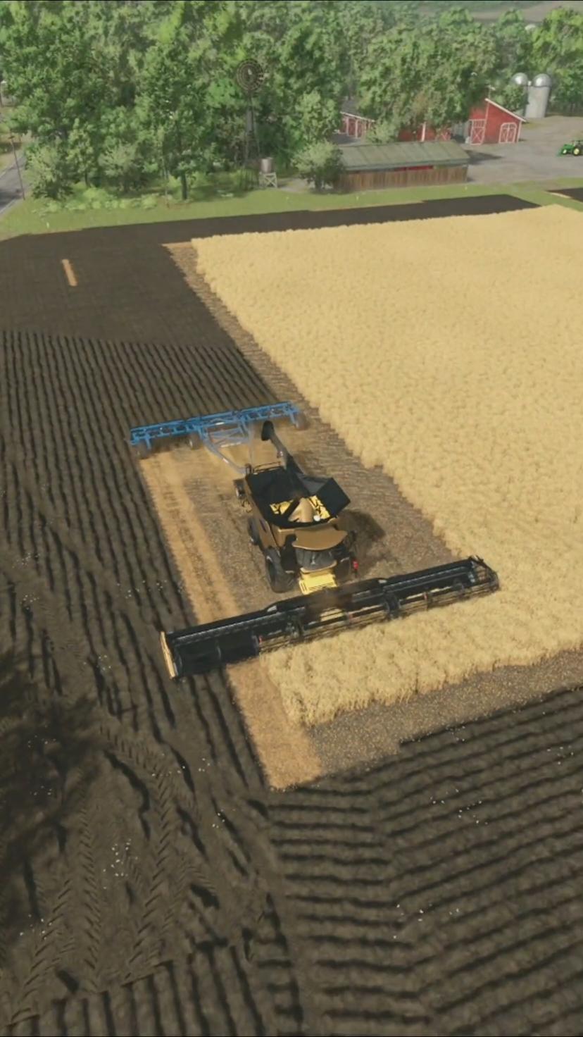 FS25- Plowing while harvesting #farmingsimulator25 #fs25 #farmingsimulator 