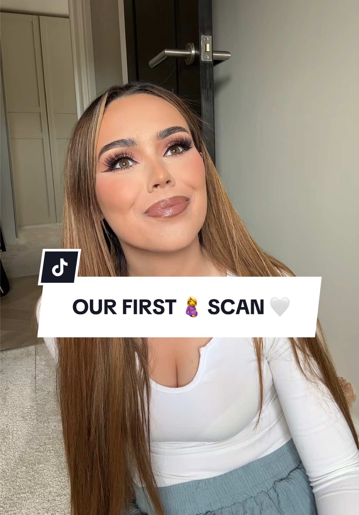FIRST SCAN 🤰🤍 at 7 weeks (I’m now 16) #fyp 