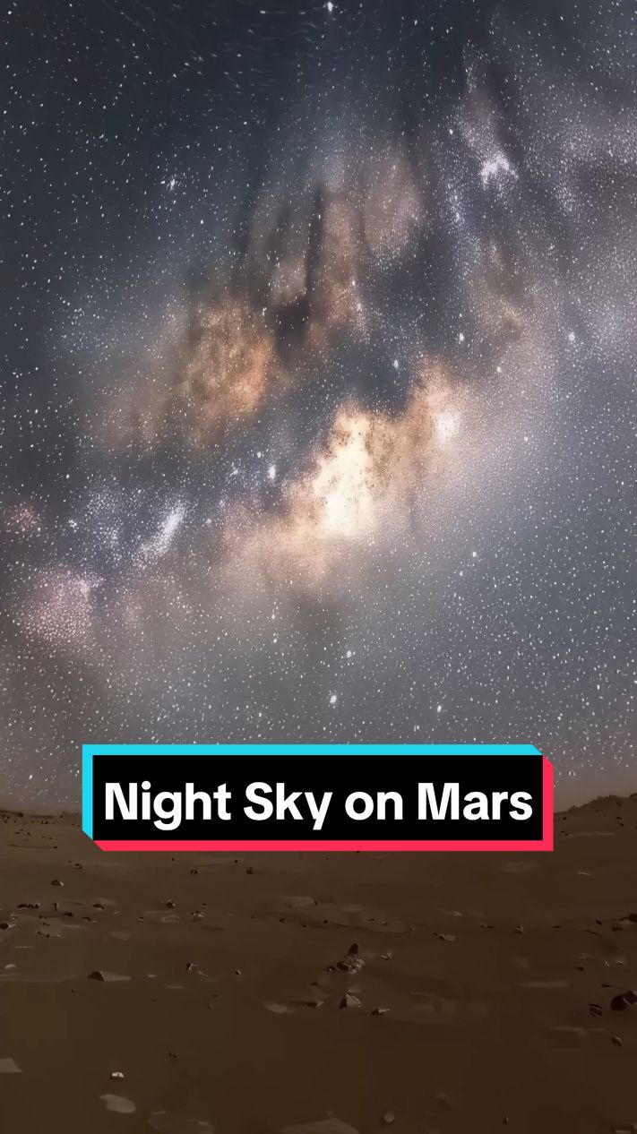 Night sky on Mars