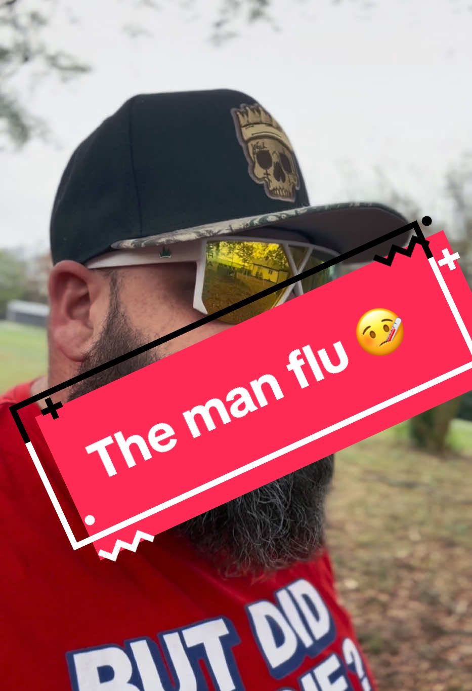 The man flu 🤒 why men don’t like going to the doctor #manflu #menshealth #fyp #healthcare #bluecollar #husbandwifecomedy #sickday 