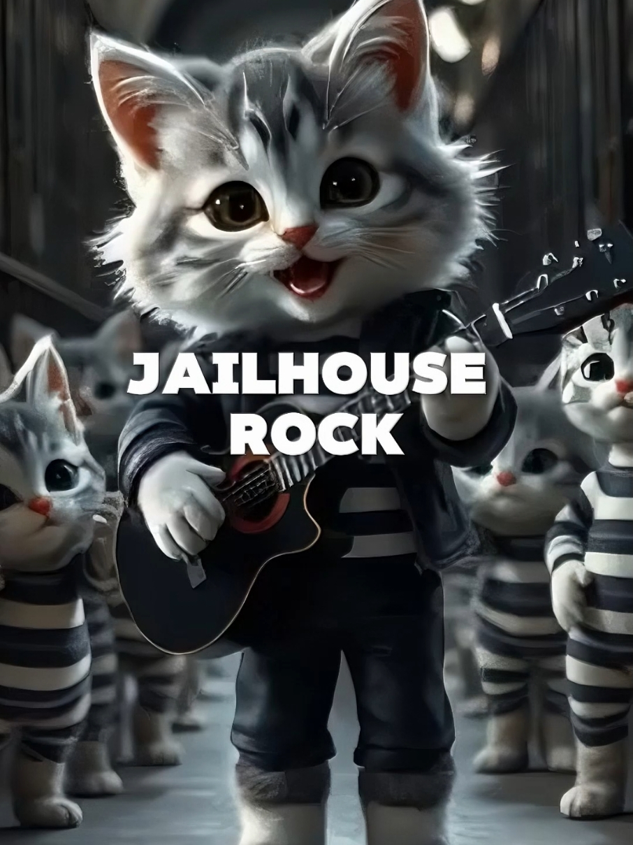 Jailhouse Rock - Elvis Presley  #cat #elvis #jailhouserock #lyrics_songs