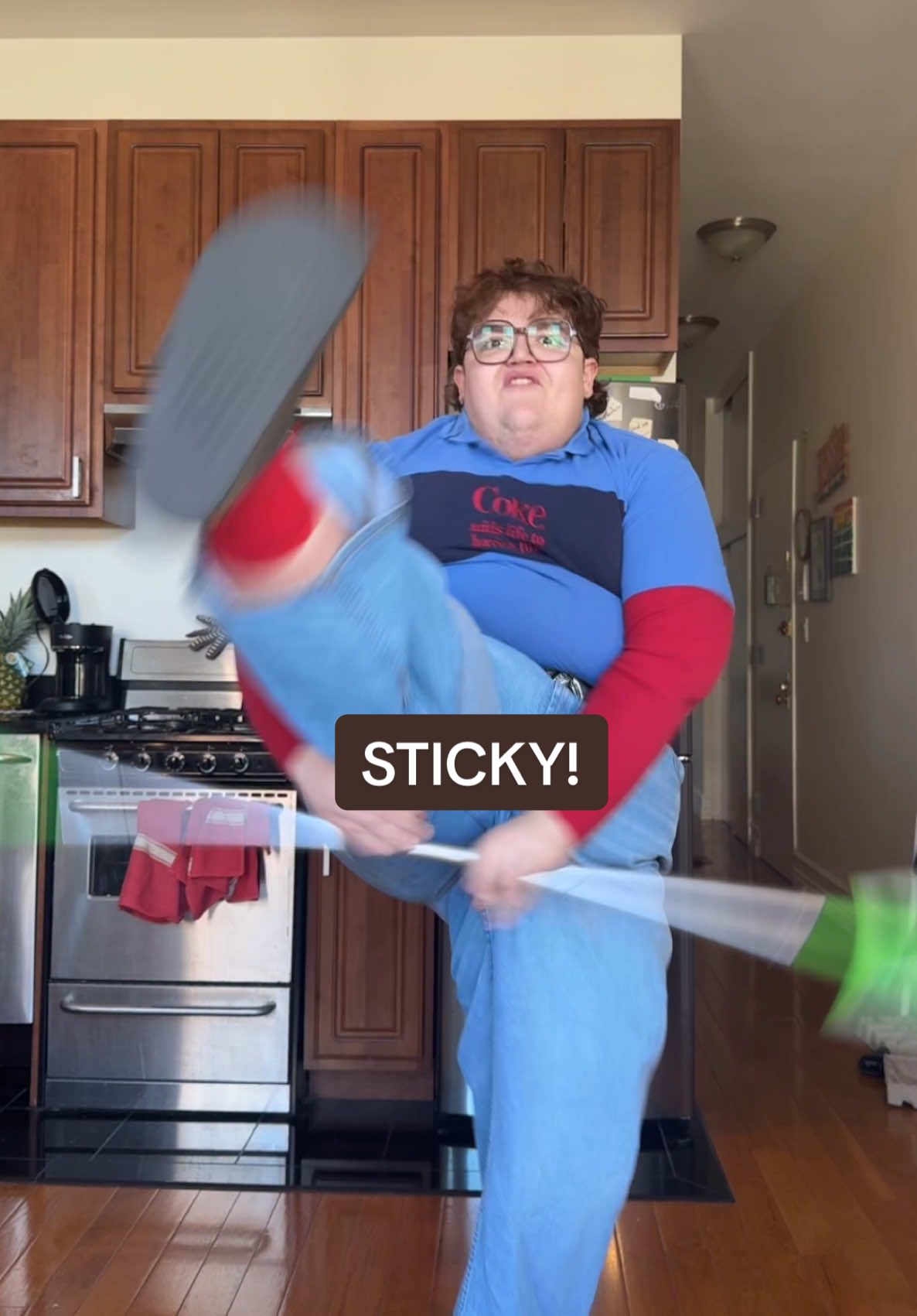 I think I grabbed that mop #sticky #tylerthecreator #chromakopia #swiffer #mop #dance 