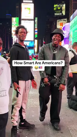 How smart are Americans? This has to be the worst one yet 😭 #streetinterview #americans #fyp #americantiktok #trickquestions 