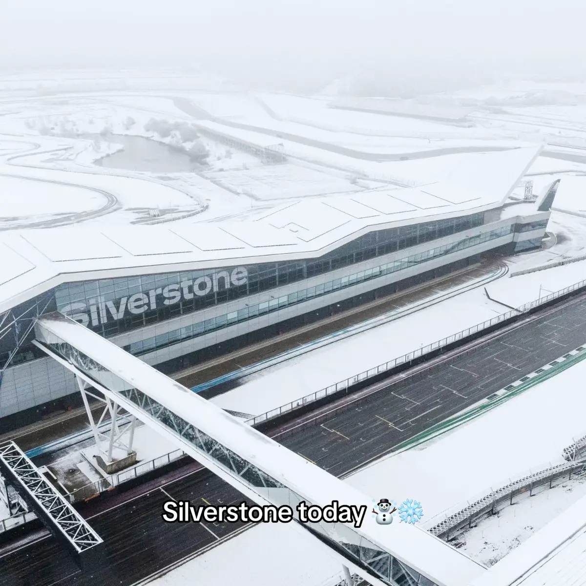 Winter in formula 1 #wintervibes #formula1 #silverstonegp #snow #britishgp 