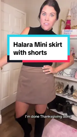 Mini skirts are back in rotation 👏🏻 @Halara_official @Halara Glam #halara #halaraskirt #halaratiktokshop #tiktokshopnewarrivals #thanksgivingoutfit #falloutfits #thanksgiving #tiktokshopblackfriday #tiktokshopcybermonday 