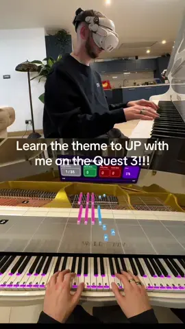 You really can learn any song with the Quest 3, if you want to learn the Piano, you HAVE to try this out! @PianoVision @Meta Quest #piano #questcreator #vr #meta