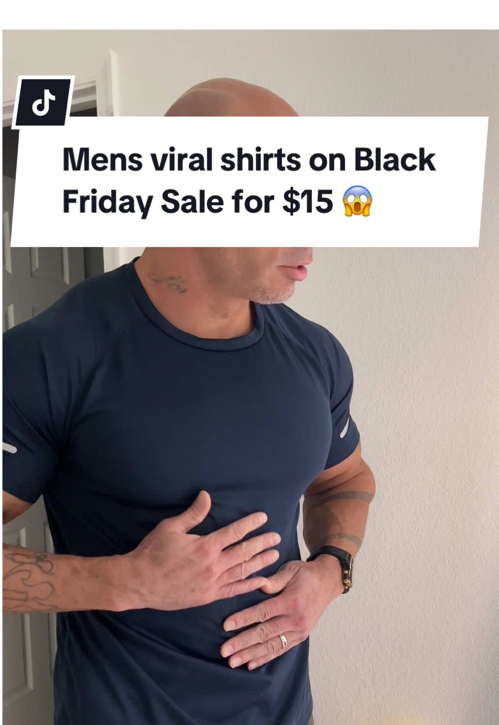 Crazy deal these shirts are on for a pack of five! #tiktokshopblackfriday #spotlightfinds #tiktokshopcybermonday #ttsdelight #giftguide #TopTierNovember #mensfashion #gymshirts 