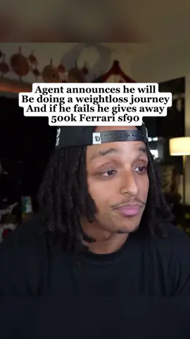 Agent00 announce he will be trying to lose weight and if he dosent hit his goal by febuary he gives away ferrari sf90#agent00#amp#fyp#viral