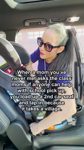I always say yes. You need an emergency contact? I’ll be there. A ride home? Done. A babysitter? HMU.  Mom friend to the core. P.S: ignore the bad install, it’s not my car and I realized the seat was slightly reclined so I redid it. & it’s a new seat so the cup holders aren’t in yet.  #momfriend #motherhood #parenting #village 