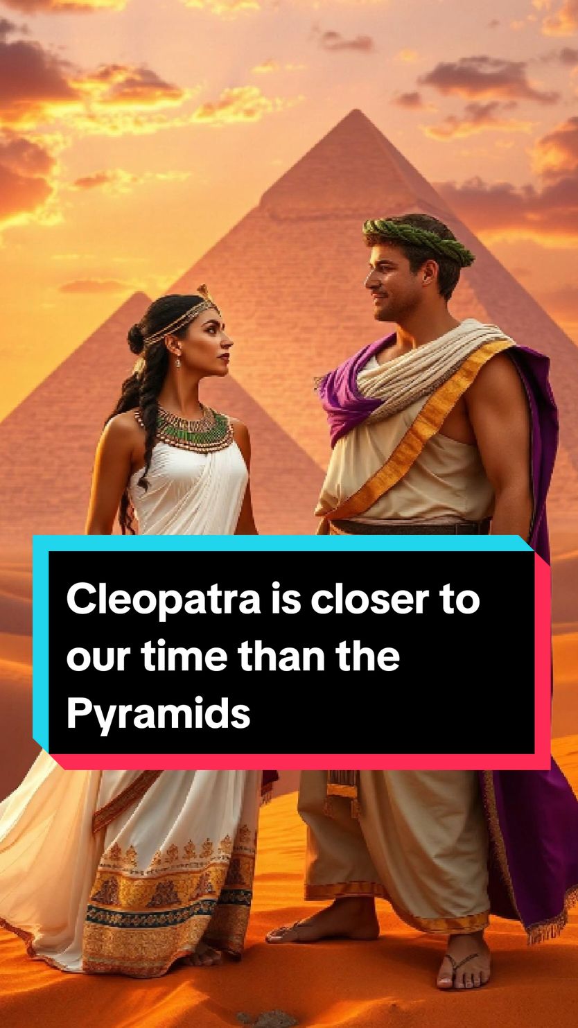 Can you believe that when Julius Caesar first saw the Pyramids of Giza with Cleopatra, we are closer to their time than they are to the creation of the pyramids!  #creatorsearchinsights  #cleopatra #juliuscaesar #pyramidsofgiza  #pyramids #caesar #cleopatraandcaesar 