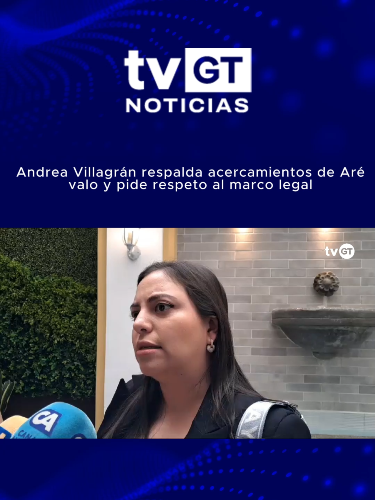 Andrea Villagrán respalda acercamientos de Arévalo y pide respeto al marco legal. #tvgt #Guatemala #viraltiktokvideo #viral_video