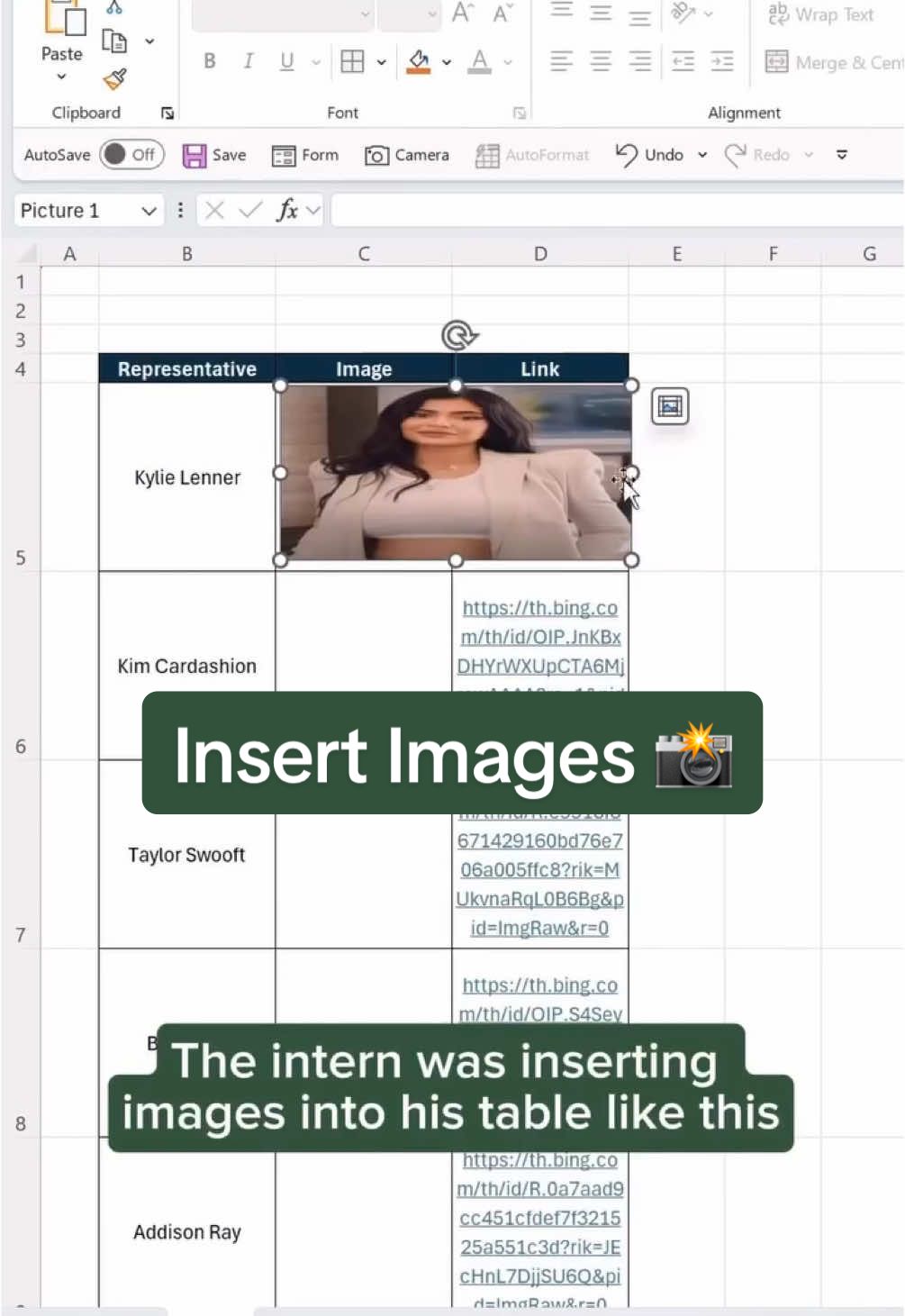 Insert images with IMAGE() 😉 Download my FREE Excel Shortcut Guide using link in bi0. #excel #exceltips #exceltricks #spreadsheets #corporate #accounting #finance #workhacks #tutorial #sheets