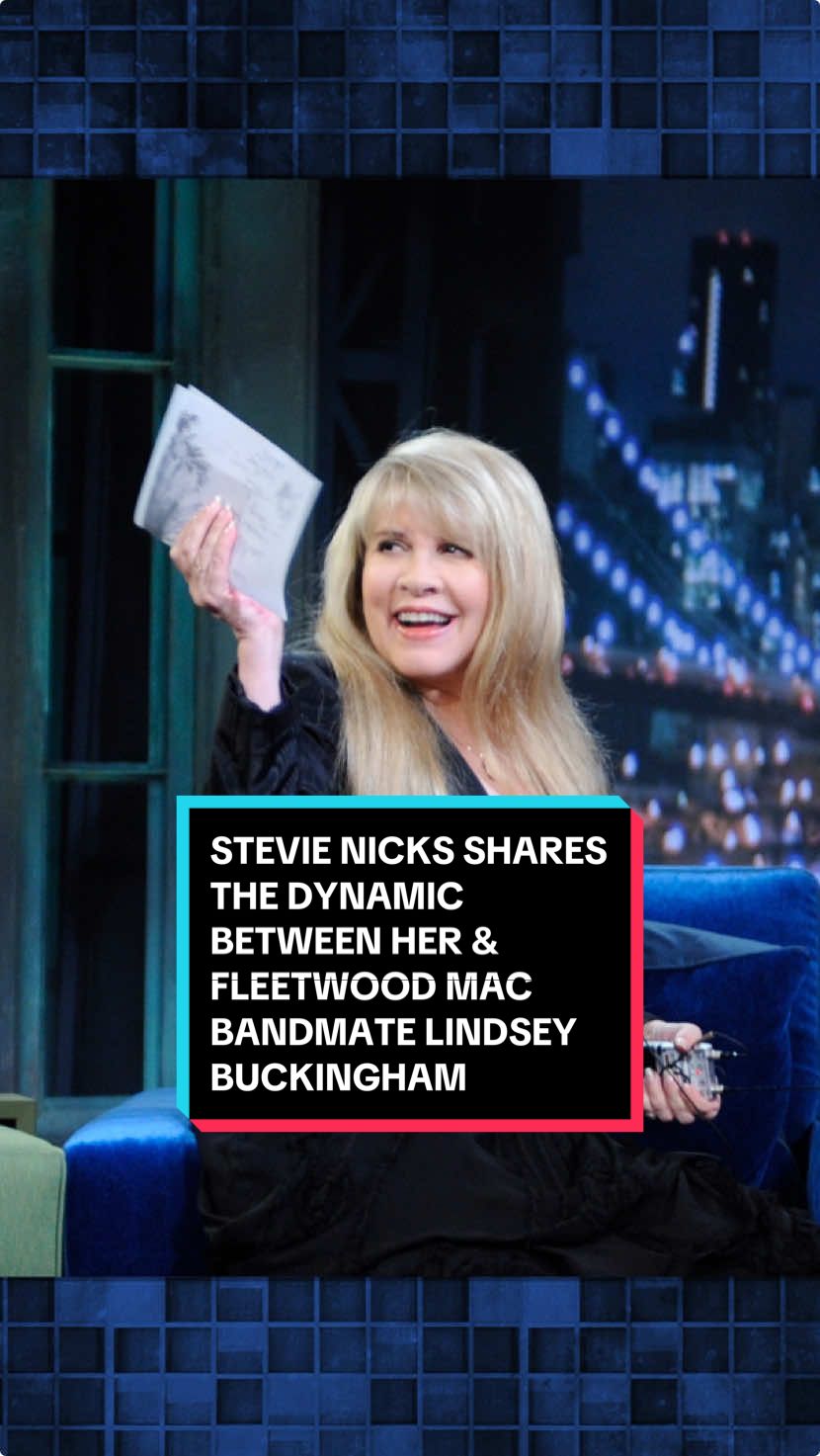 @Stevie Nicks shares the dynamic between her and @Fleetwood Mac bandmate @Lindsey Buckingham. #FallonFlashback #StevieNicks #LindseyBuckingham #Rumours #FleetwoodMac  Original Air Date: 04/01/2009 (Late Night with Jimmy Fallon)