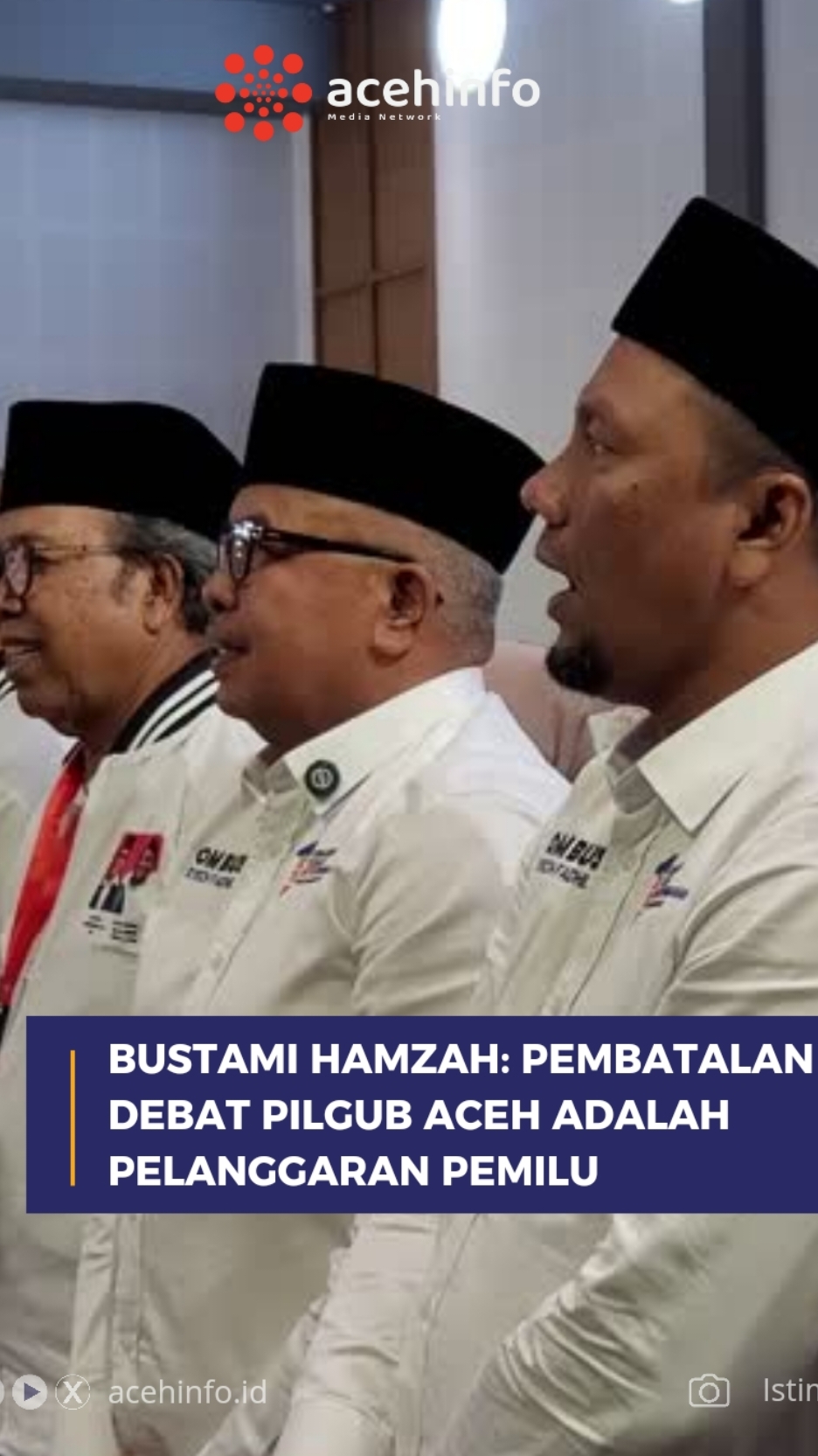 Bustami Hamzah: Pembatalan Debat Pilgub Aceh adalah Pelanggaran Pemilu