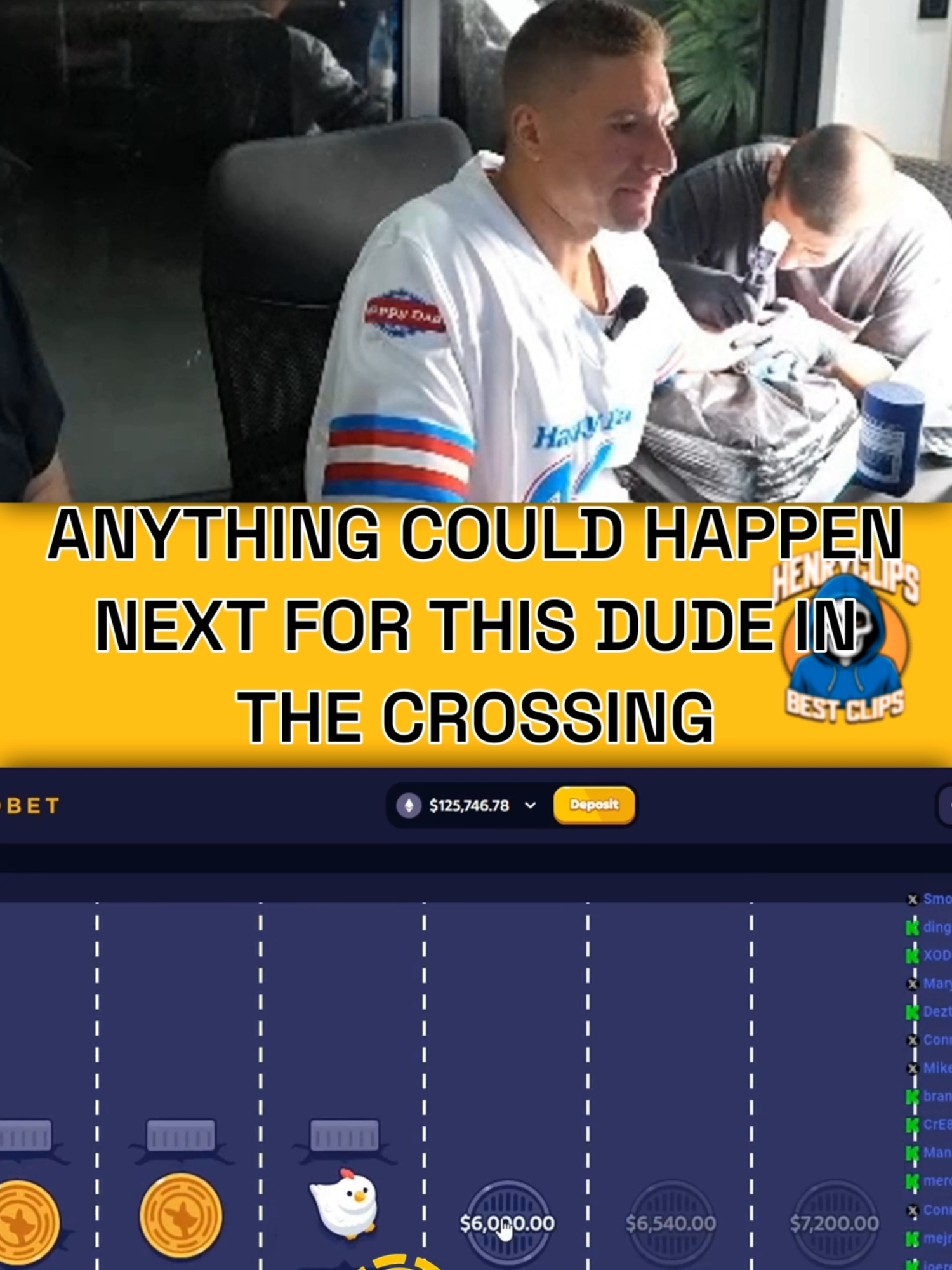 Anything could happen next for this dude in the crossing #stevewilldoitt #steve #fyp #kickstreaming