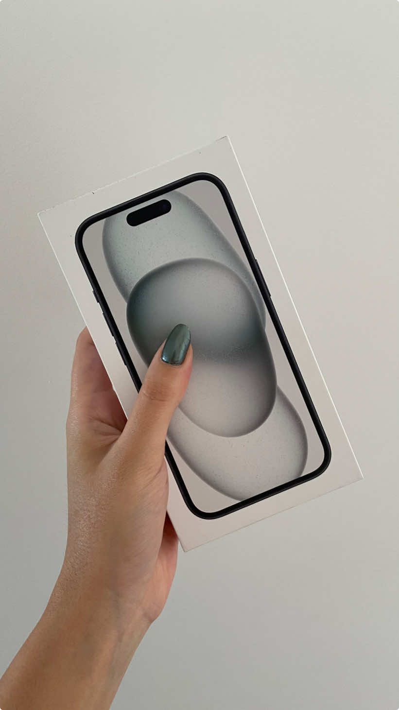 Unboxing do meu novo iphone 15 🥰 #iphone15 #iphone #apple #fyp 