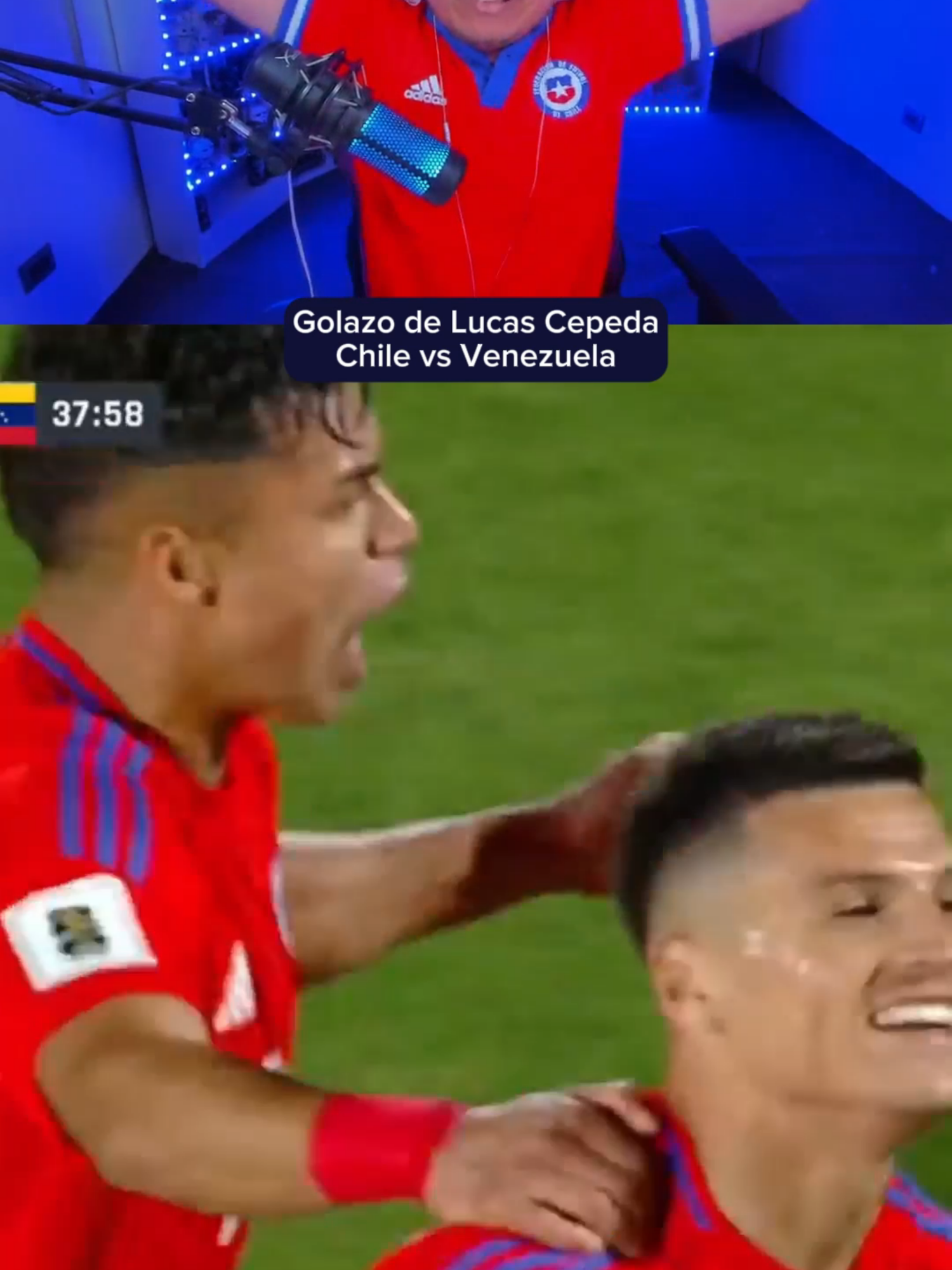 Golazo de Lucas Cepeda Chile vs Venezuela #seleccionchilena #clasificatorias2026 #chile #eliminatorias2026 #venezuela