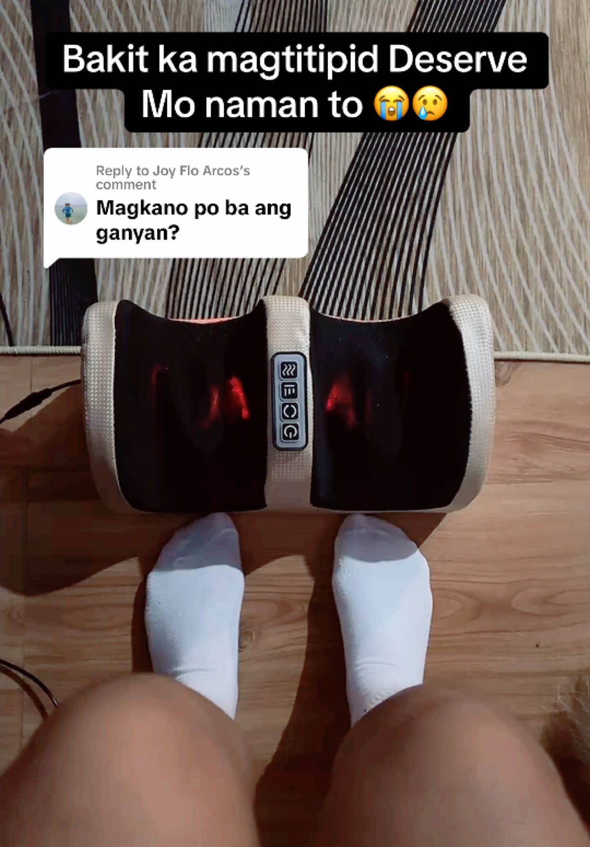 Replying to @Joy Flo Arcos  bili na alam ko kailangan mo to  #footmassager #legmassager #fyp #viraltiktok 