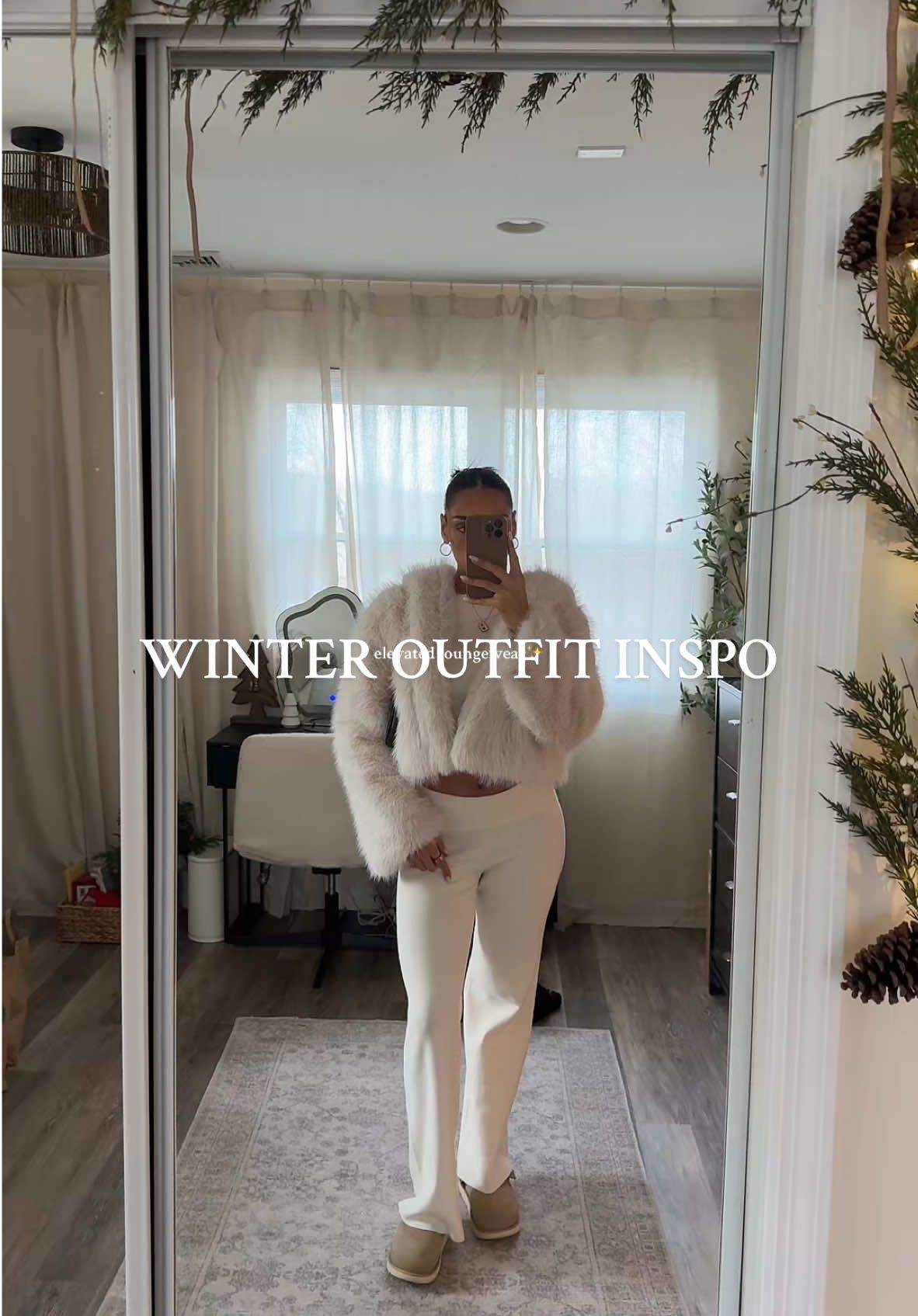 styling the viral target fur coat #loungewear #stylingoutfits #outfitinspo #furjacket #winteroutfit #ugggoldenstarclog outfit 🔗 on l t k