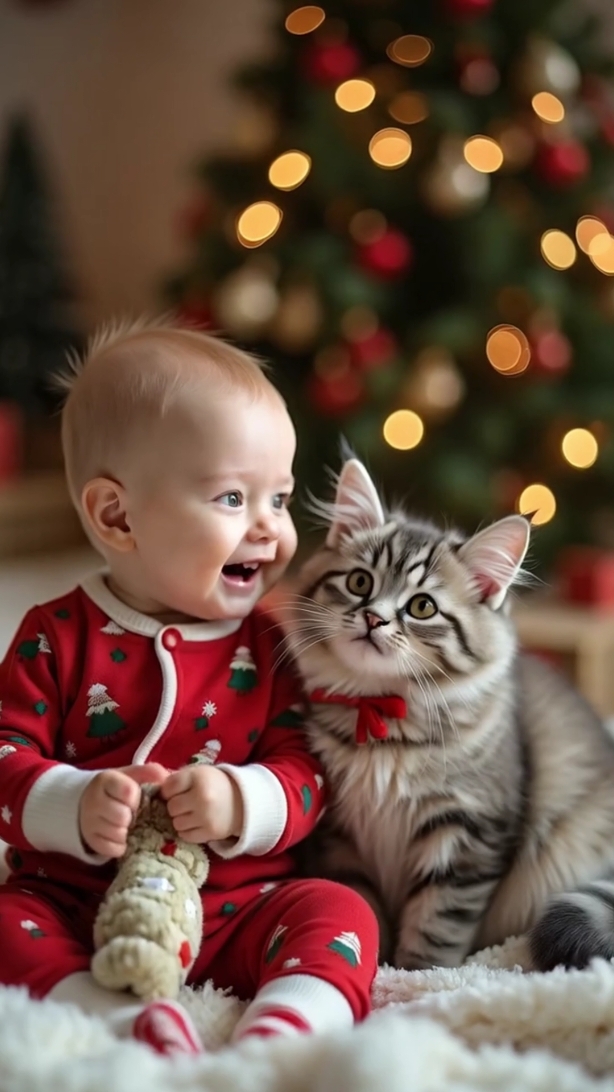 Baby laugh 😄 #baby #kitten #bebe #bebestiktoks #cutebaby #cutekitty #babylaugh #cat #ai #fyp 