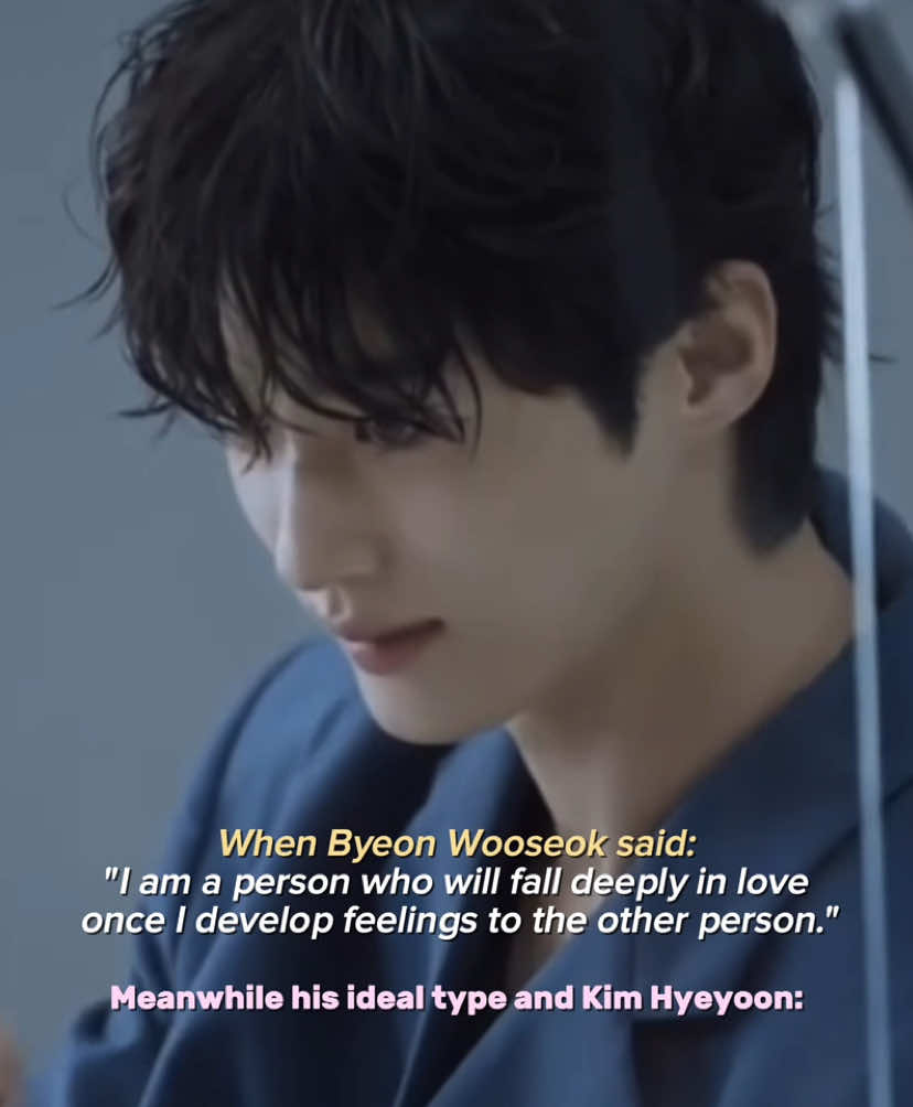 So how come his ideal type is so detailed? Like he already has that SOMEONE in mind when he said these. 😳 #lovelyrunner #byeonwooseok #kimhyeyoon #wooseok #hyeyoon #imsol #sunjae #kdrama #kdramaedits #fyp #김혜윤 #변우석 #CapCut 