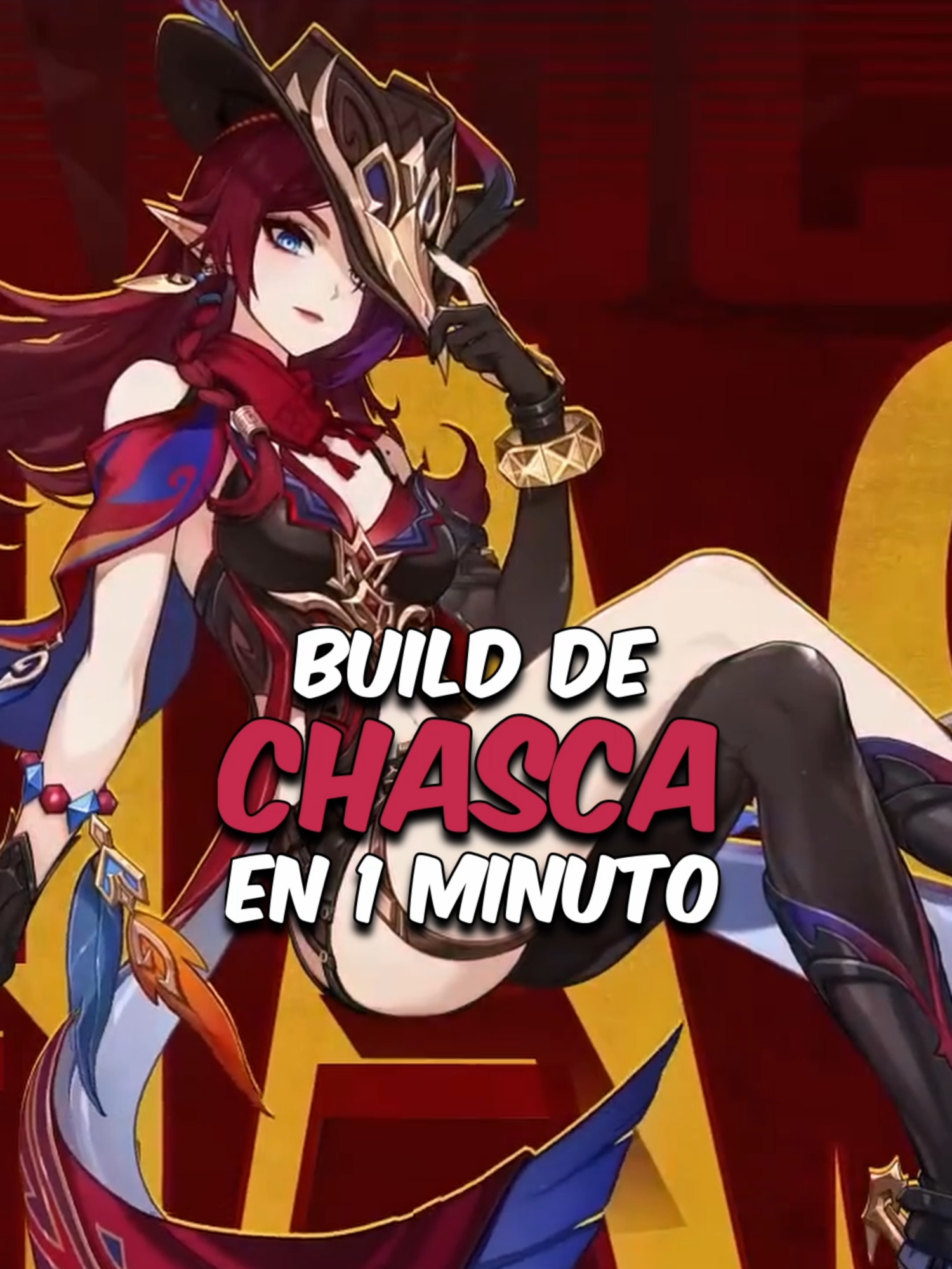 BUILD de CHASCA en 1 MINUTO 🔫 #chasca #genshin #GenshinImpact #hoyocreators