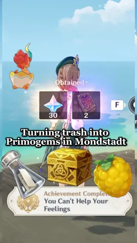 Turning trash into Primogems in Mondstadt #genshinimpact52 #genshin52 #genshintips #fyp #hoyocreators  #genshinbuild #genshin #GenshinImpact #genshintok #genshinguid 
