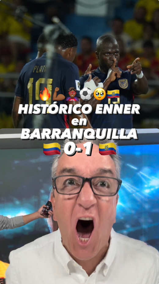 🔥💪🏾⚽️💪🏼🥹🇪🇨  Triunfazo histórico de @La Tri 🇪🇨 en Barranquilla con un golazo para enmarcar del histórico #EnnerValecia 🦸🏾‍♂️. Jugamos con 10 jugadores 60 minutos y todos pusieron el alma 🥚🥚 en cada pelota. Será difícil quedarse con un solo jugador como figura. Soñamos…🥹. ¡Vamos Tri! 🎉💛💙❤️ @Teleamazonas #gol #ecuador #enner #eliminatorias #mundial #colombia #galindez 