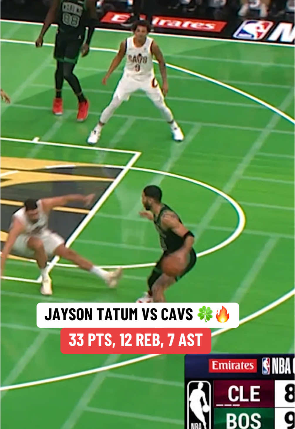 LET TATUM COOK 👀🔥 #NBA #basketball #jaysontatum #celtics #tatum #nbahighlights #cavs #fyp 