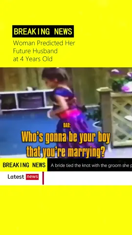 Woman Predicted Her Future Husband at 4 Years Old#news #fyp #foryou 
