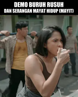 Lagi asik demo tiba-tiba ada seranga MAYIT!! 🫣 #ZonaMerahSeries #ZonaMerah 