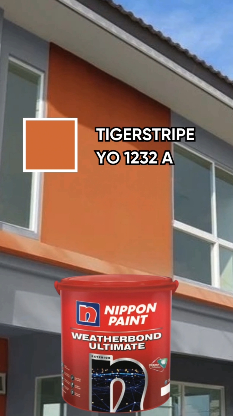 Nippon Paint Weatherbond Ultimate warna Tigerstripe #cat #cattembok #cattembokexterior  #cattembokberkualitas #nipponpaint #weatherbond #weatherbondultimate  #WarnaiSatuIndonesia #warnacokelat #tigerstripe #dekorasirumah #renovasirumah #makeoverroom #rumahidaman 