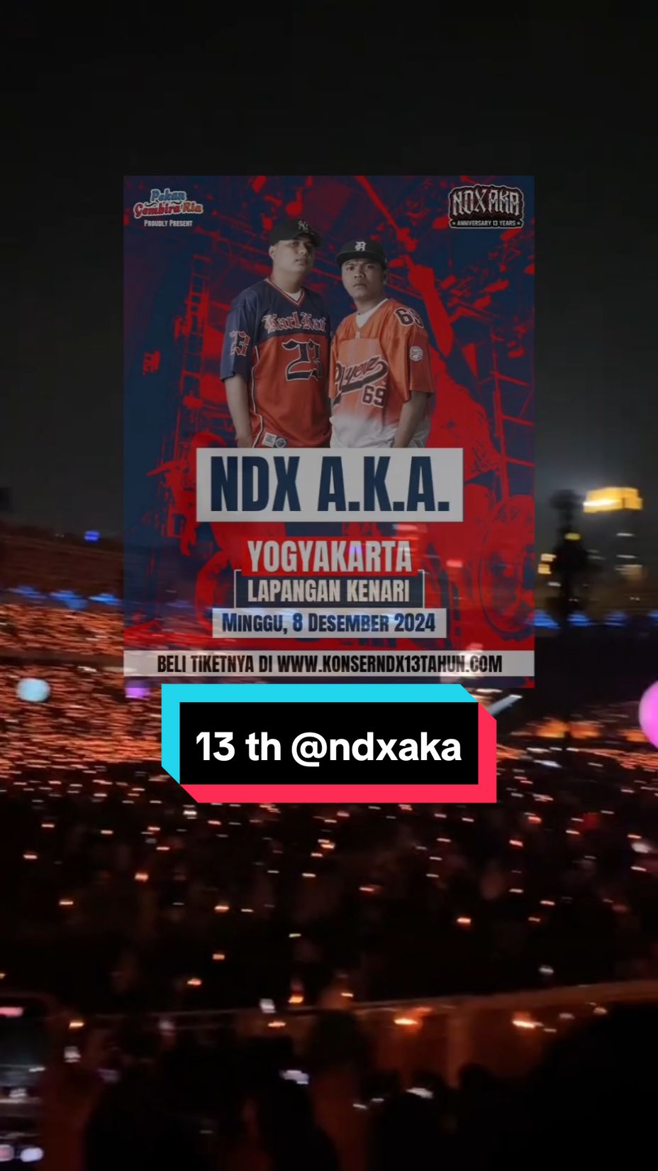 KONSER NDX AKA JOGJA ANNIVERSARY 13 Th Konser Anniversary @officialndxaka Ke 13 Th Di yogyakarta 8 Desember 2024. Penampilan kali ini spesial dan beda dengan biasanya ????  Tunggu apa lagi yuk segera amankan tiketmu di www.konsernd×13tahun.com atau kalian bisa klik link di bio @pekangembiraria  #VoiceEffects #ndxaka #konserndxaka #konser #konsergratis #infokonserjogja #pestasemalamminggu #infokonser #konserjogja #pekangembiraria 