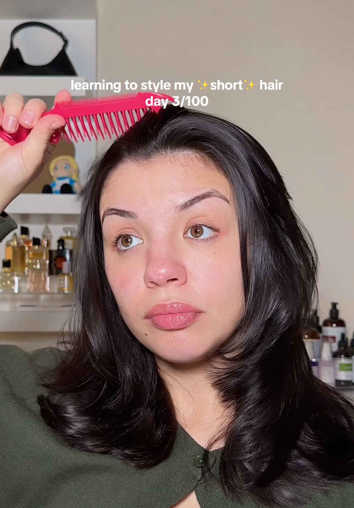 French twists on shorter hair >> 🌪️🧸🍯 #hairtok #haircut #hairtransformation #frenchtwist #dysoncorrale #hairinspo #hairstyle #hairtutorial #curtainbangs #fyp @Dyson USA @OGX Beauty 