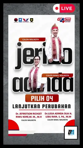 Simulasi pemilihan calon Wali Kota Kupang menunjukkan tren kuat dukungan terhadap Jeriko sebagai Paslon nomor 4. @jeriko.2024  #nttpride🏝🔥 #kejadiantragis #viralnews #kecelakaan #JerikoAdinda #suarajeriko #bet4jefirstson #bet4adinda #akhirnyabet4gasss #kriminal #explorepage✨ #fypシ #explorepage #g4Ss #kotakupang #instagramreels #pilkada2024