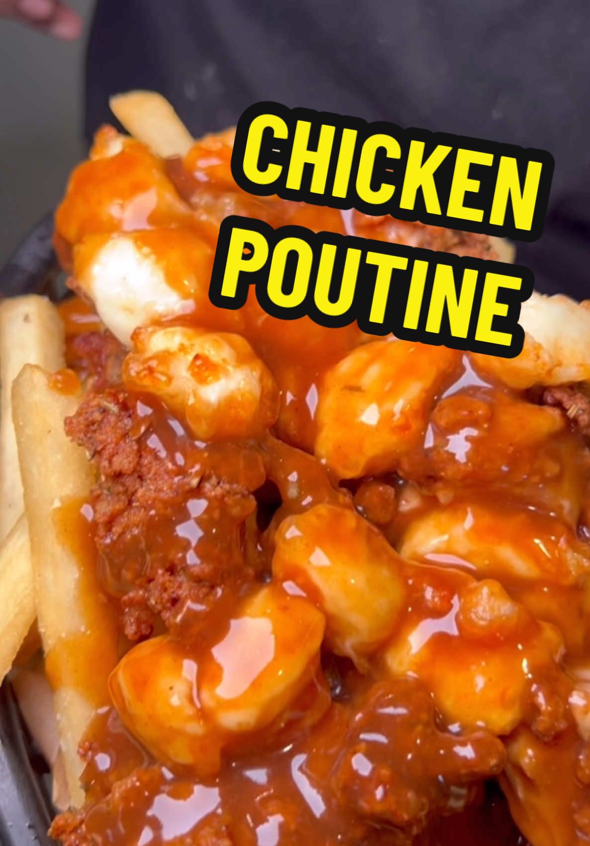 Chicken Poutine #notaburger #viral #fyp #poutine #fries #gravy 