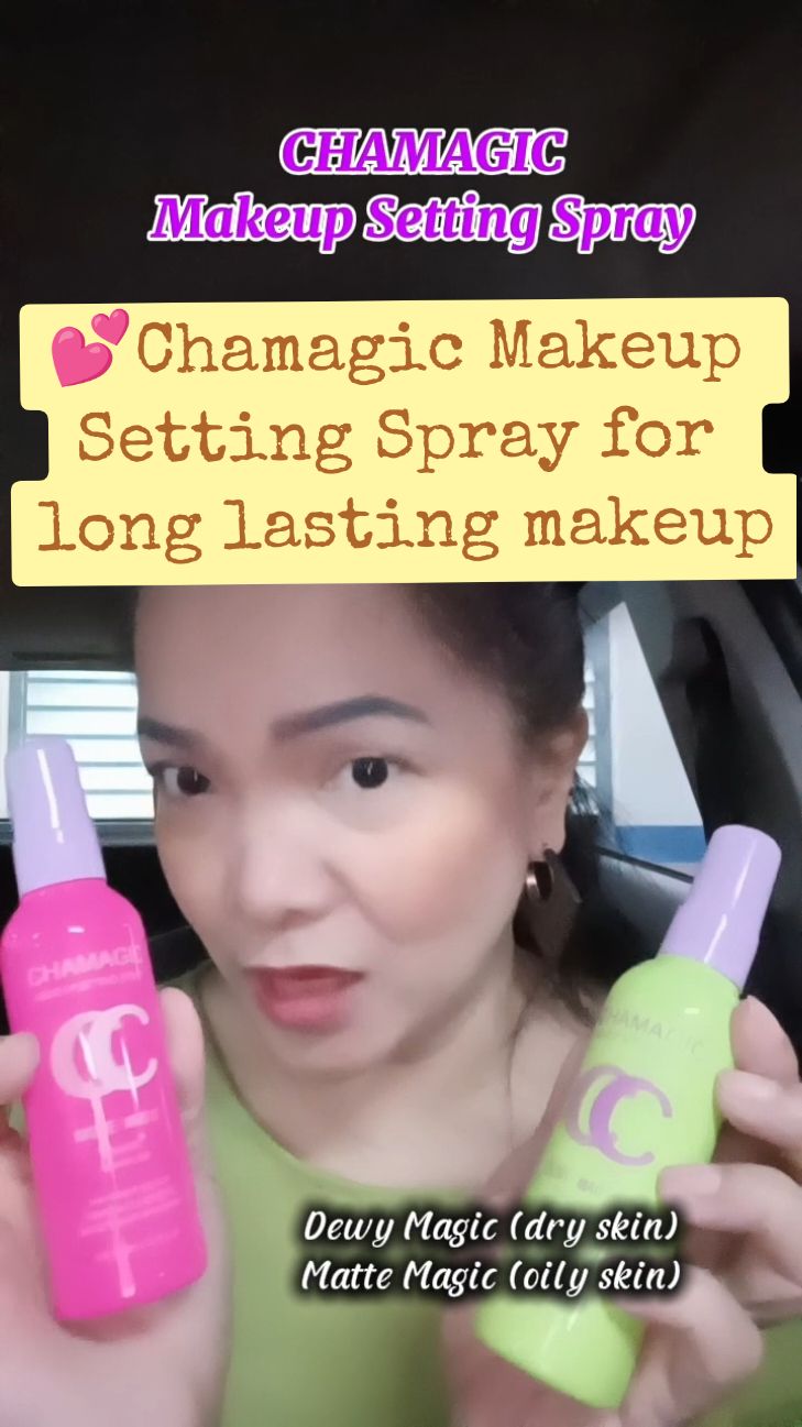 CHAMAGIC Makeup Setting Spray for long lasting makeup with Dewy and Matte finish spray  #chamagic #makeupsettingspray #settingspray #makeupsettingsprayrecommendation 