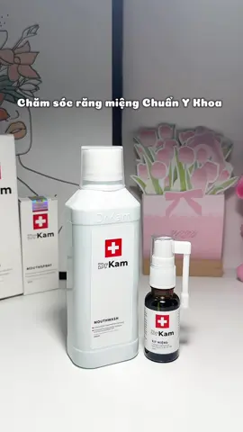 Bộ đôi chăm sóc răng miệng chuẩn y khoa tại nhà gọi tên DrKam nè #drkam #nuocsucmieng #xitmieng #goclamdep #reviewlamdep