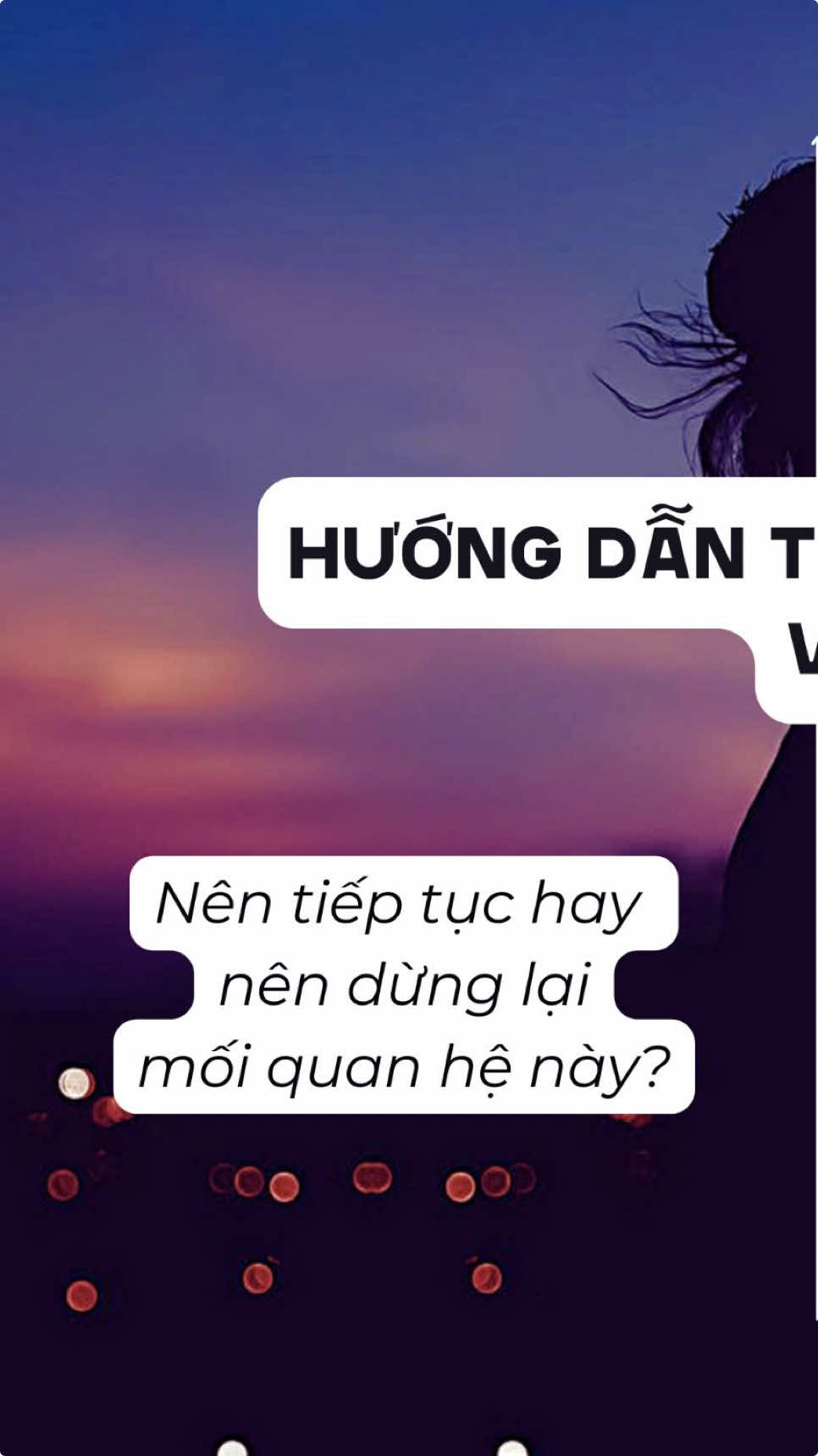 Hướng dẫn trải bài đơn giản cho chủ đề tình yêu. 3. Nên tiếp tục hay dừng lại mối quan hệ này? #capcut #dorytarot #tarottiktok #tarot #dory #quicktips #tips #hoctarotonline #tarotreader #cachtraibaitarot #traibaitarot 