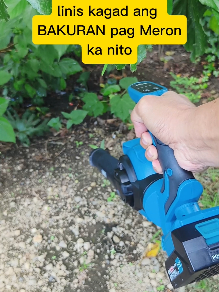 di na kailangan sumakit ang likod sa pagwawalis pag meron ka nito #foryou #leafblower #cordlessleafblower #blower #trending 